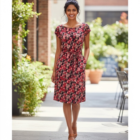 Banana Republic Dresses & Skirts - Banana Republic Geometric Multicolor Fitted Dress Women’s Size Medium